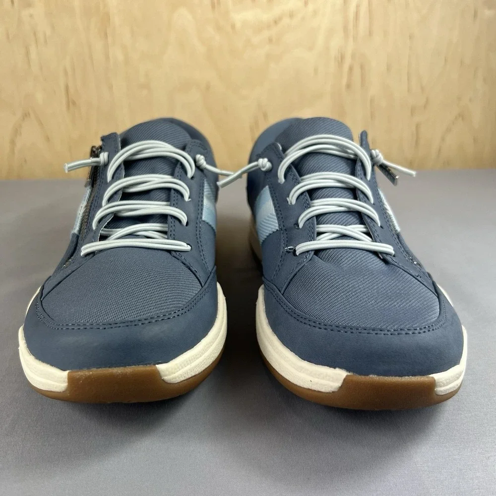 Ryka Carefree Zip Women's Size 9M Flintstone Blue Fashion Sneakers Comfort